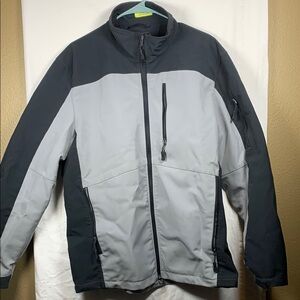 Men's Black and Gray Jacket